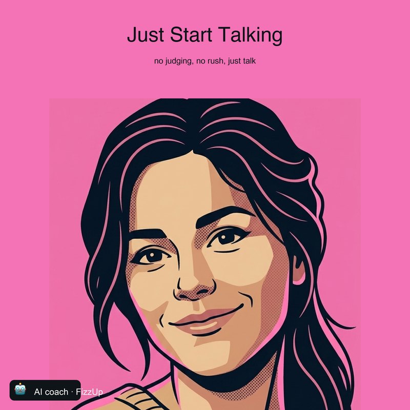 Sophie's show cover — Just Start Talking